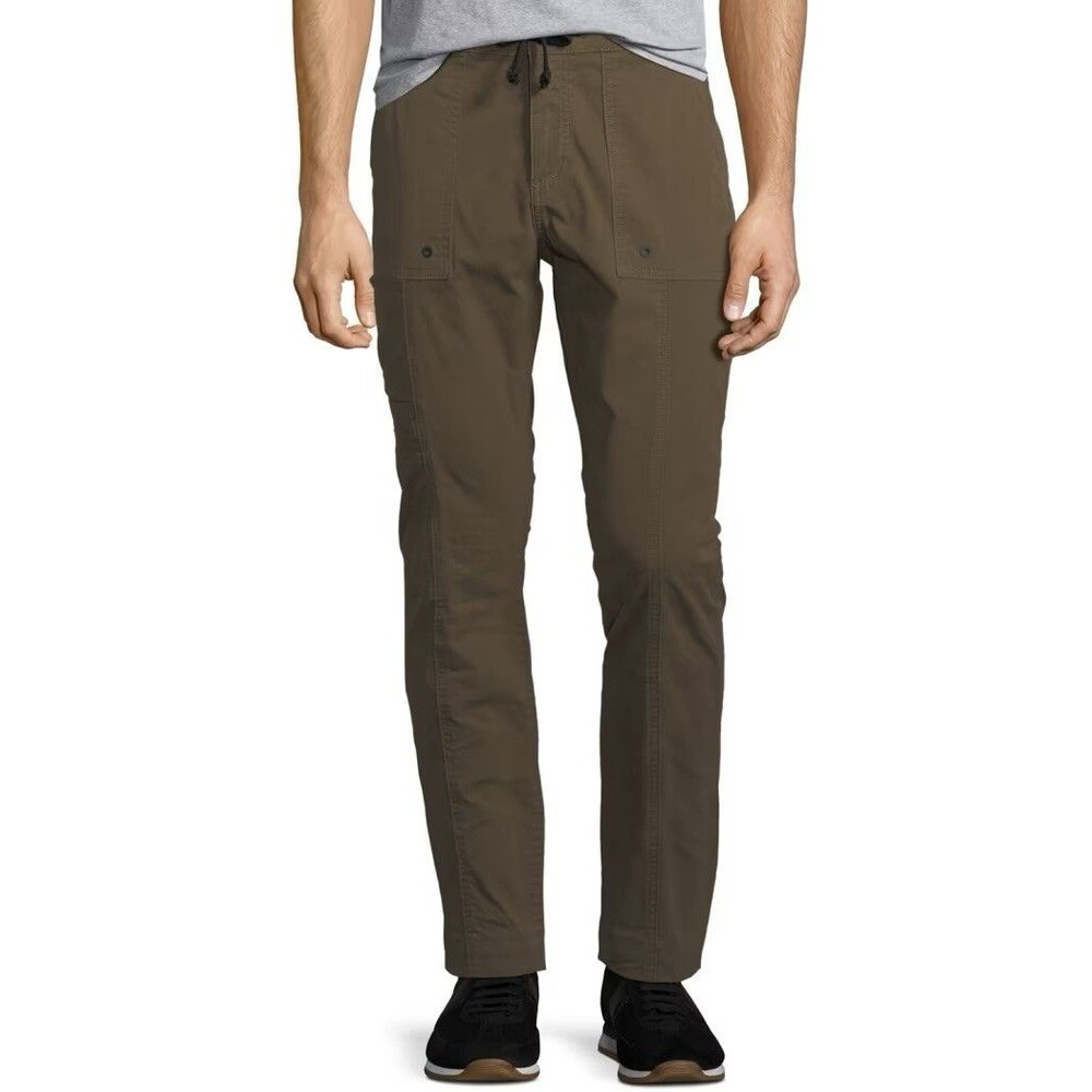 NEW DL1961 Men's Size 36x35 DL Ultimate Knit Olive Straight Jeans Casual Chino